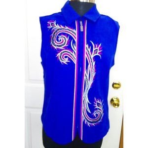 Bob Mackie Wearable Art Vest Size M